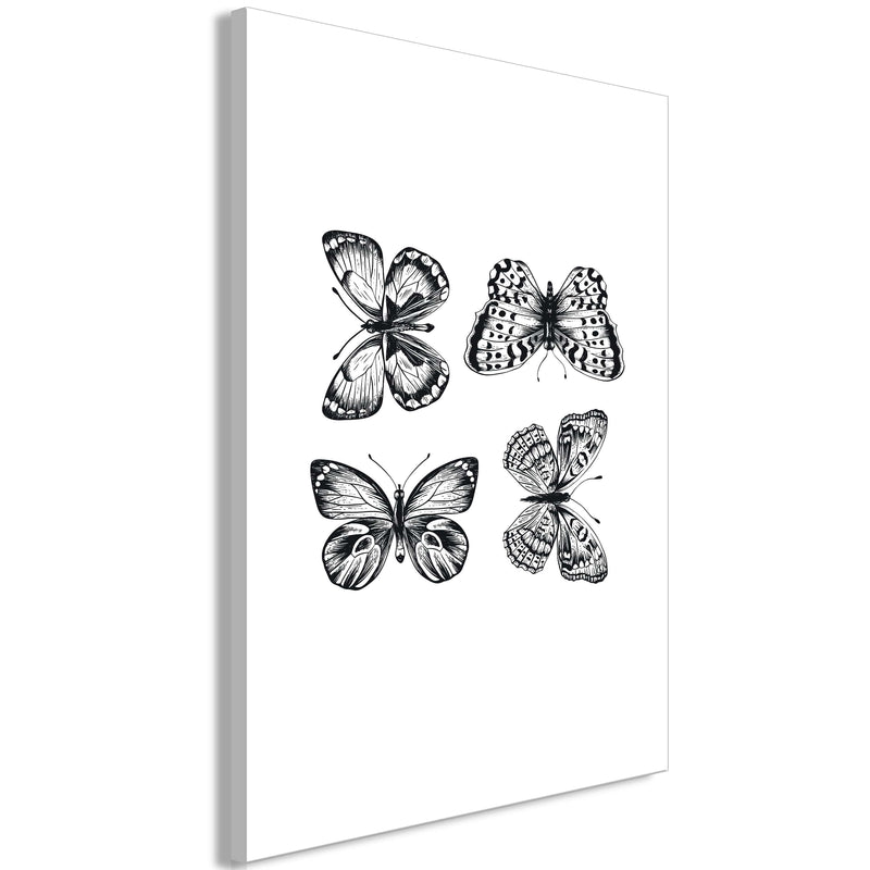 Glezna - Four Butterflies (1 Part) Vertical Home Trends