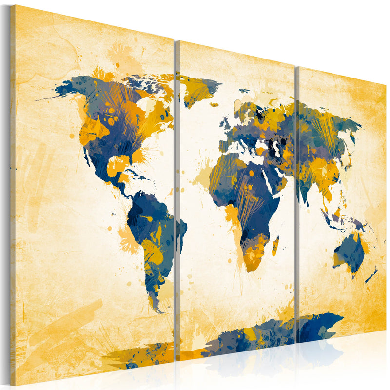 Kanva - Four corners of the World - triptych Home Trends