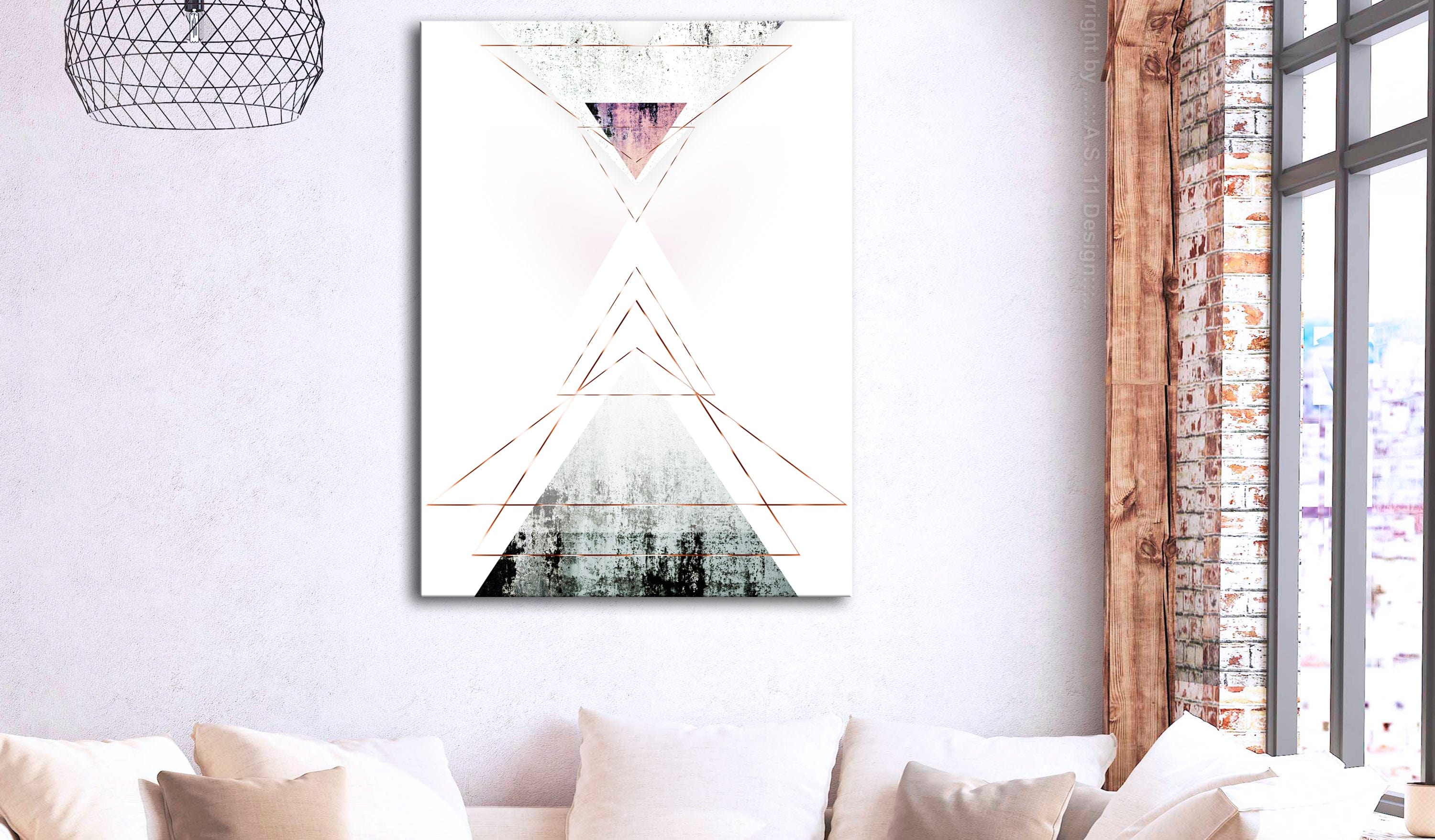 Glezna - Geometric Abstraction (1 Part) Vertical 60x90 Home Trends