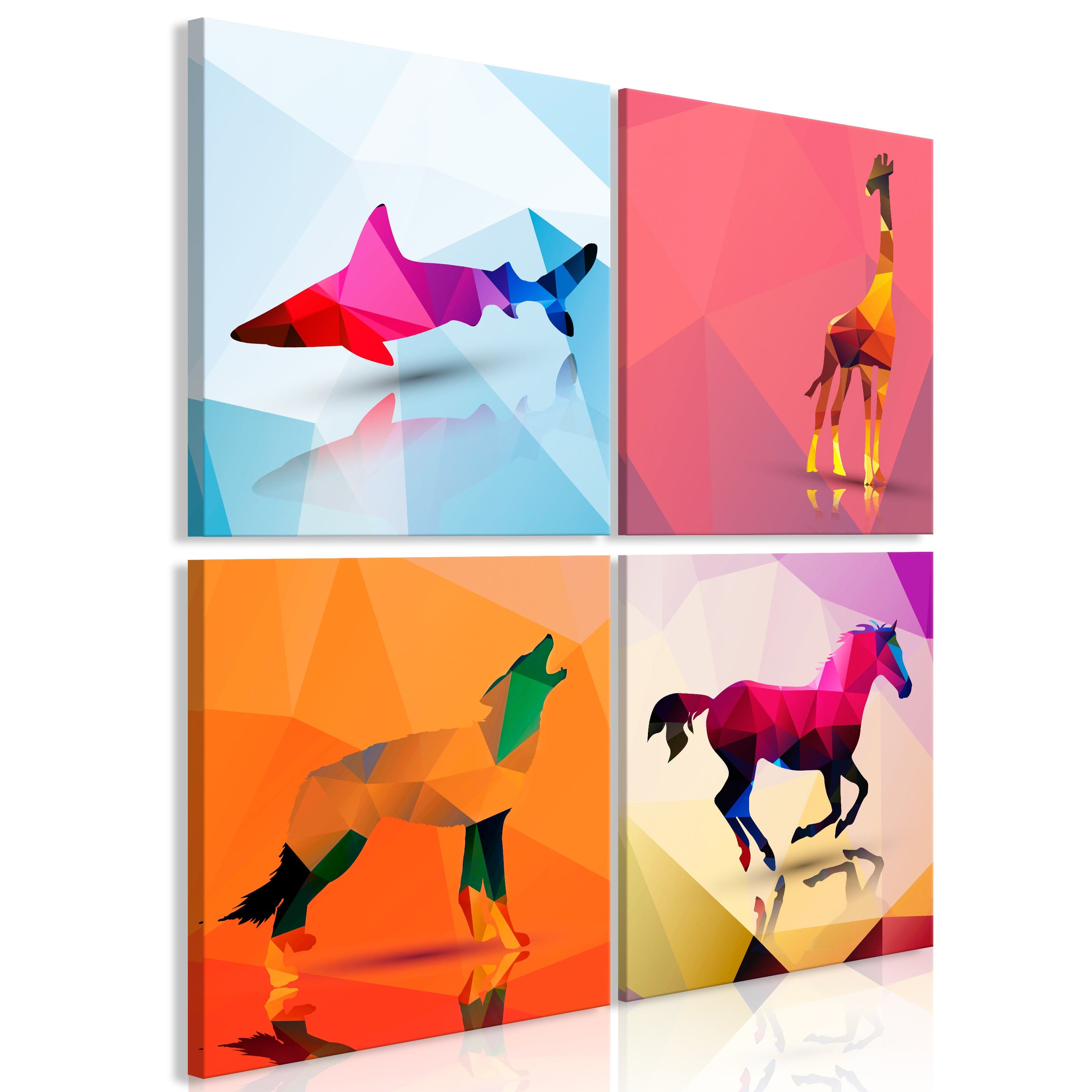 Glezna - Geometric Animals (4 Parts) Home Trends