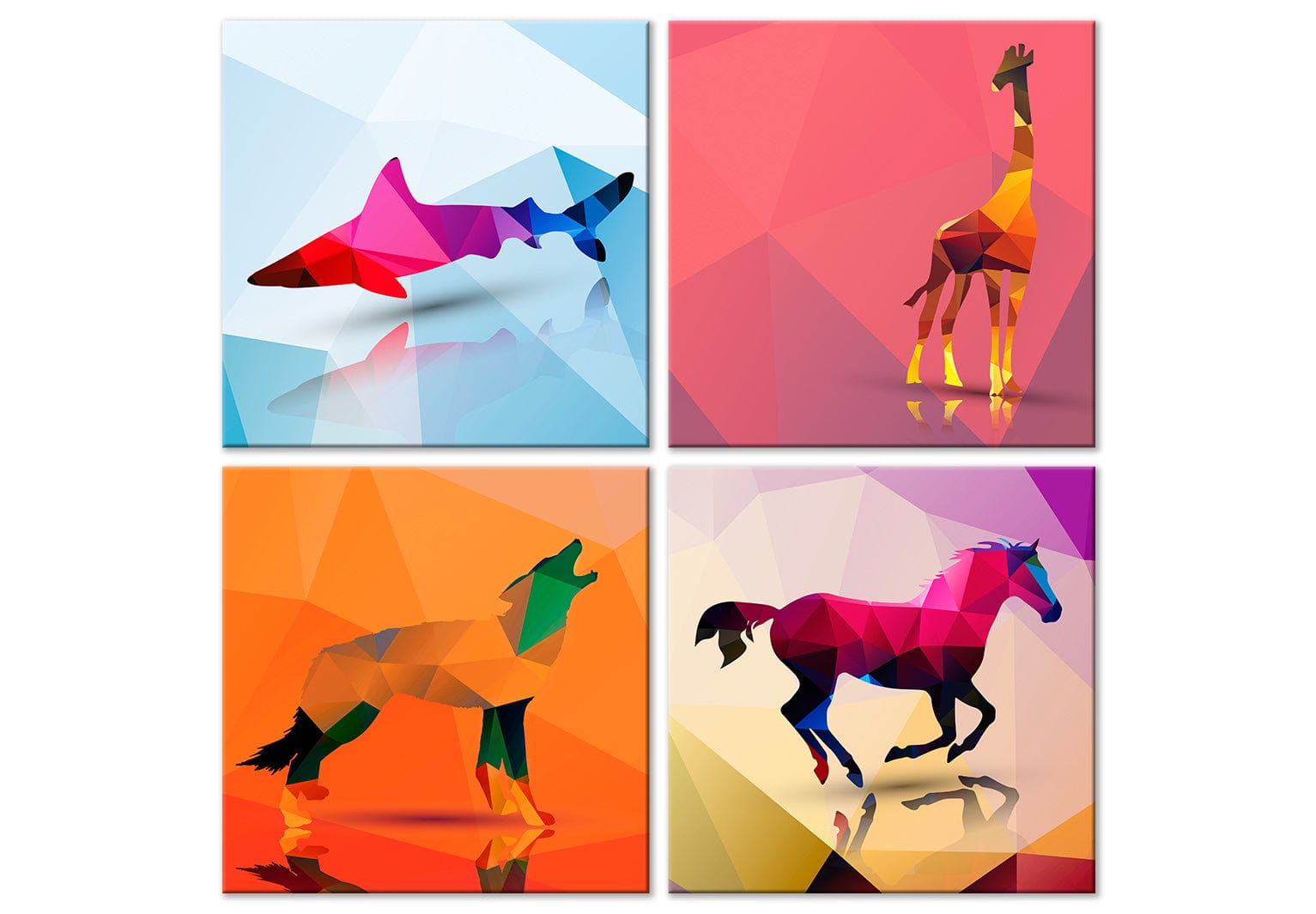 Glezna - Geometric Animals (4 Parts) Home Trends