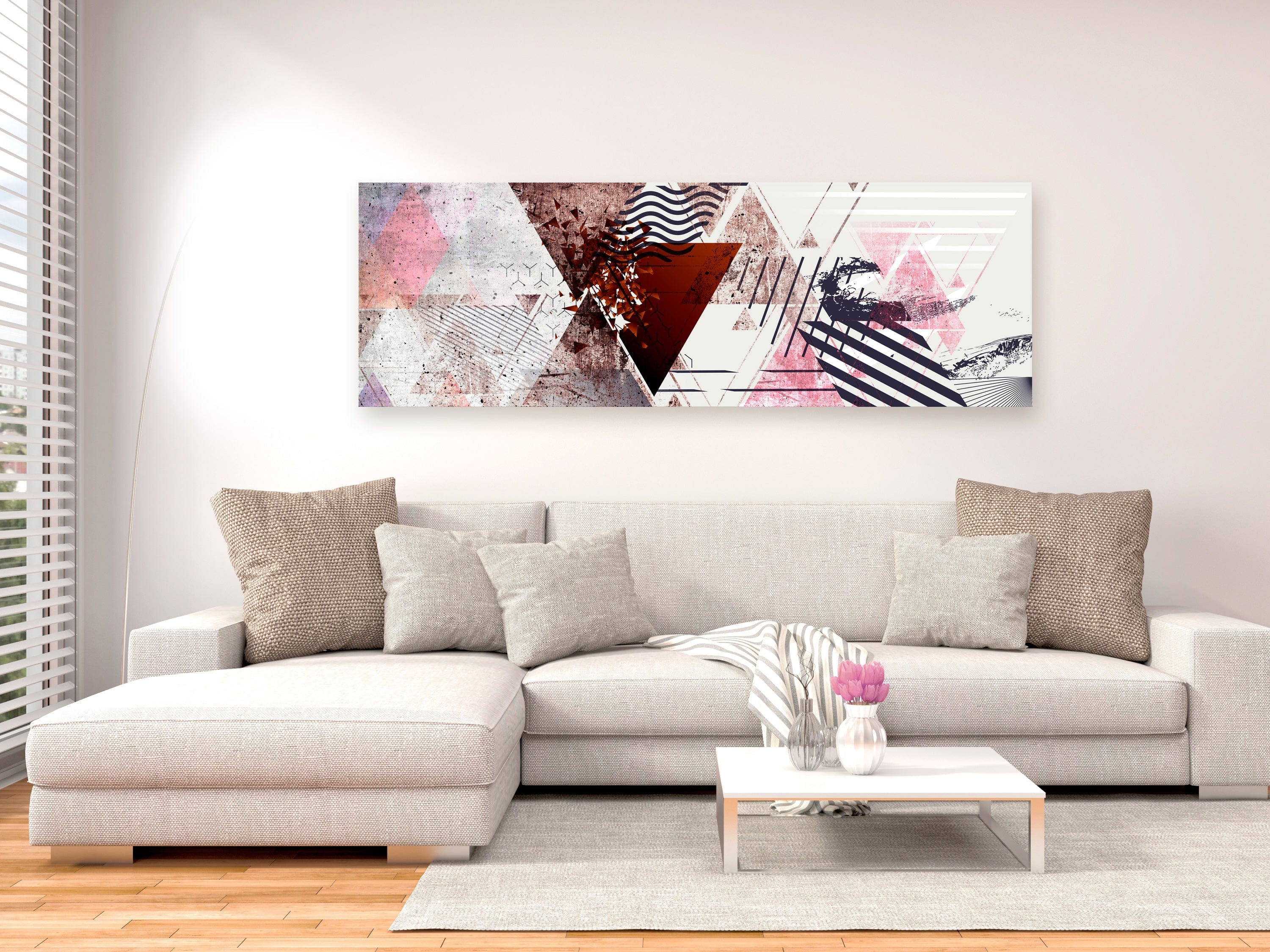 Glezna - Geometric Background (1 Part) Narrow Home Trends