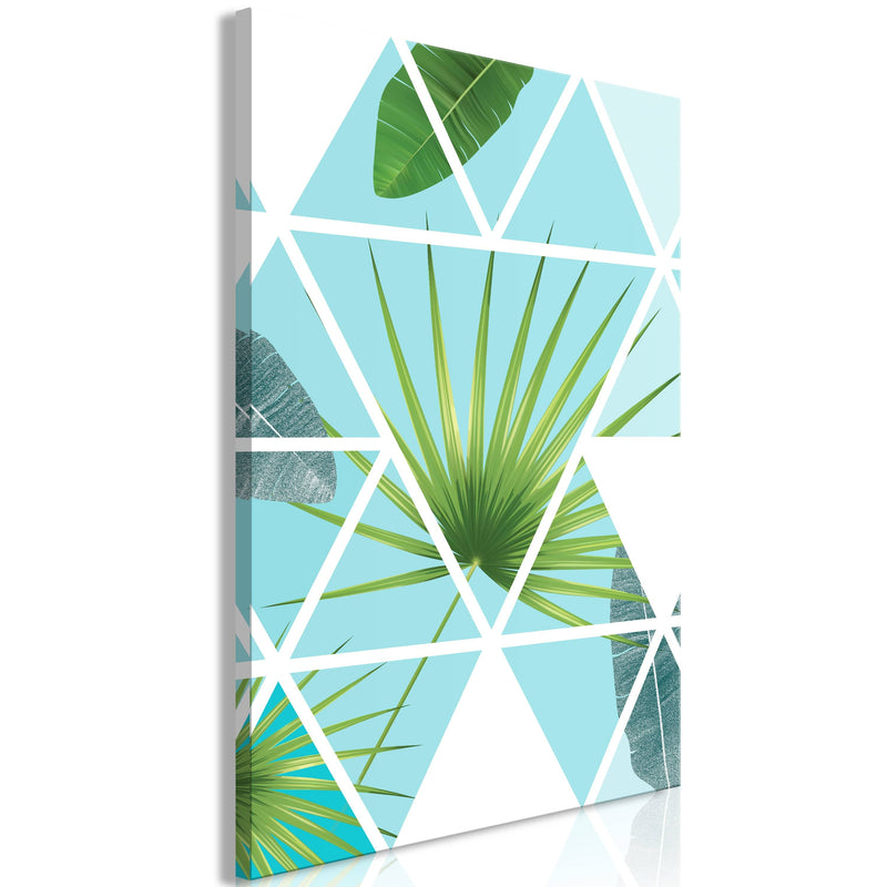 Glezna - Geometric Palm (1 Part) Vertical Home Trends
