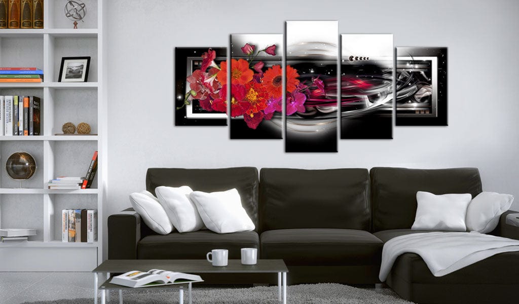Glezna - Gerberas on black background Home Trends