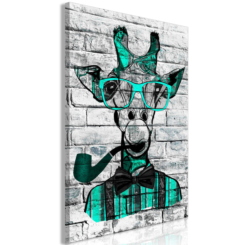 Glezna - Giraffe with Pipe (1 Part) Vertical Green Home Trends