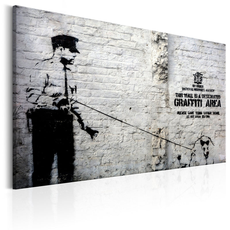 Glezna - Graffiti Area (Police and a Dog) by Banksy Home Trends