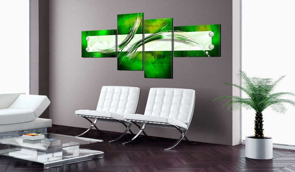 Glezna - green  abstract pattern Home Trends