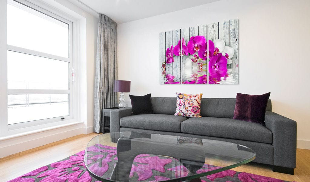 Glezna - harmony_ orchid - Triptych Home Trends