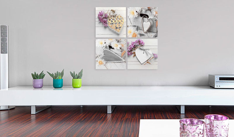 Glezna - Hearts and flowers 40x40 Home Trends