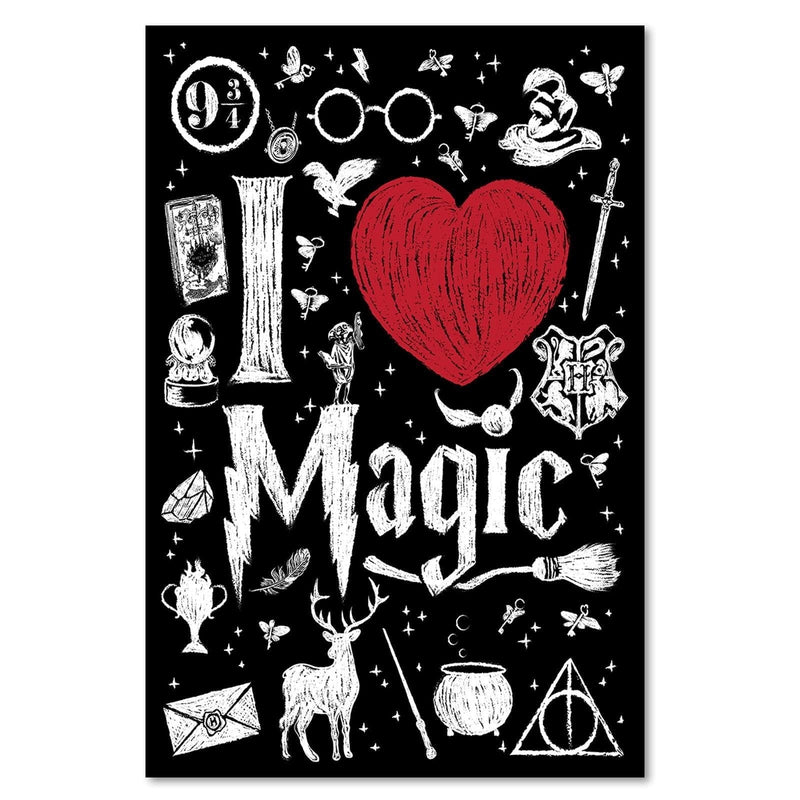 Kanva - I Love Magic Image Black And White  Home Trends DECO
