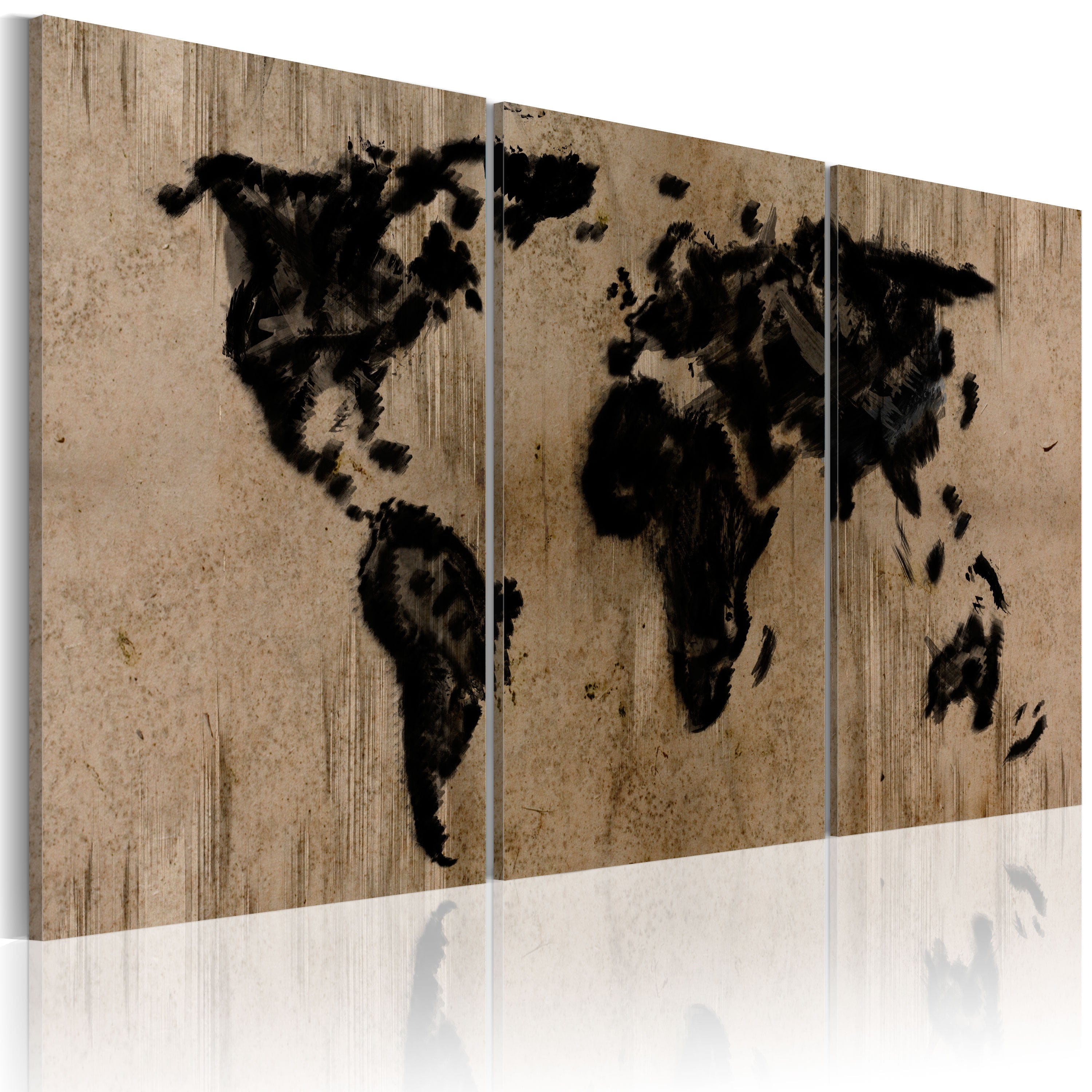 Glezna - Inky map of the World Home Trends