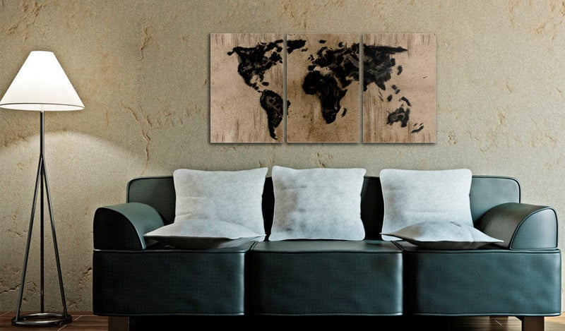 Glezna - Inky map of the World Home Trends