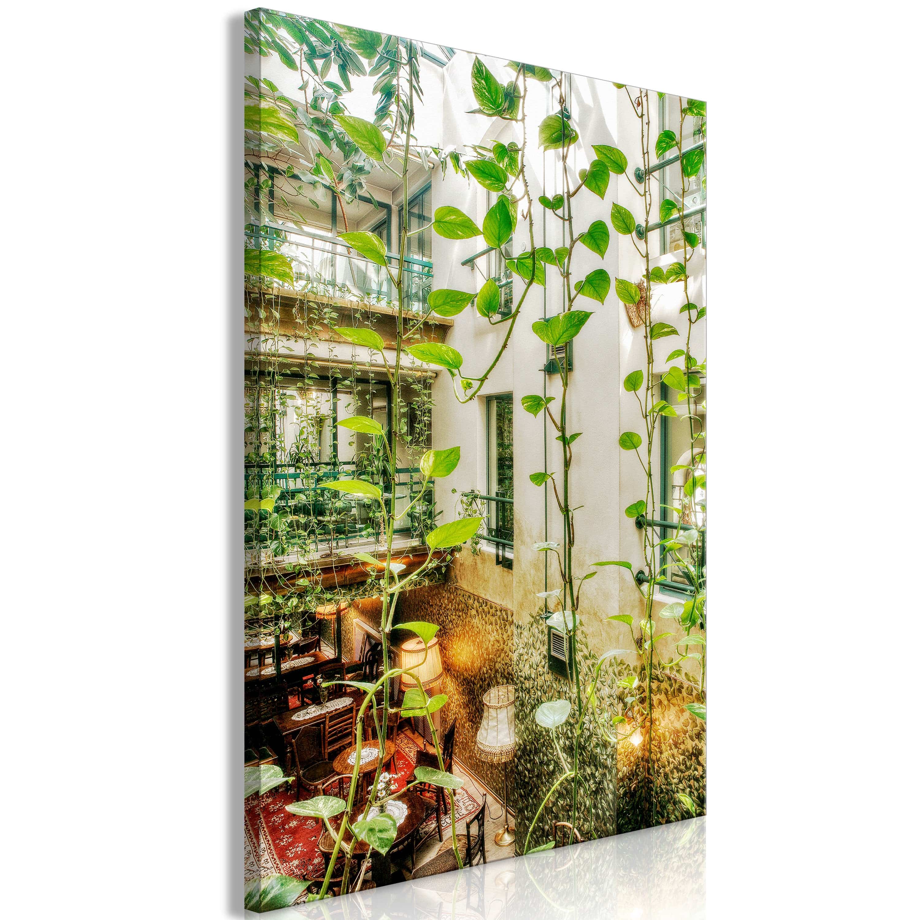 Glezna - Krakovas kafejnīca ar efeju (1 daļa) Vertikāla Home Trends