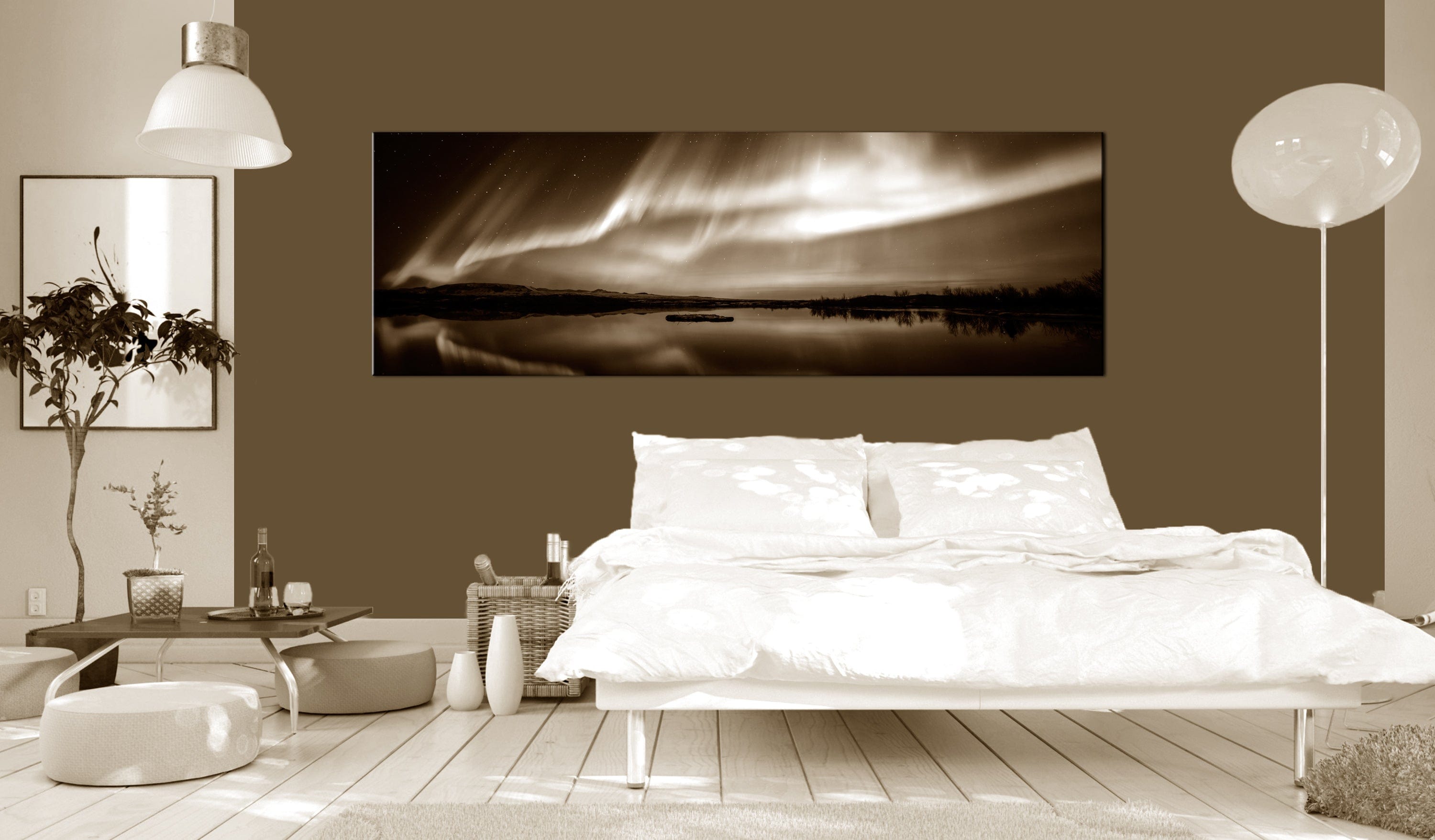 Glezna - Lake in Sepia Home Trends