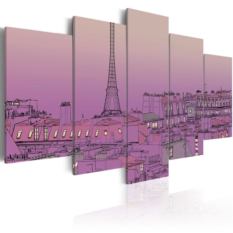 Glezna - Lavender sunrise over Paris Home Trends