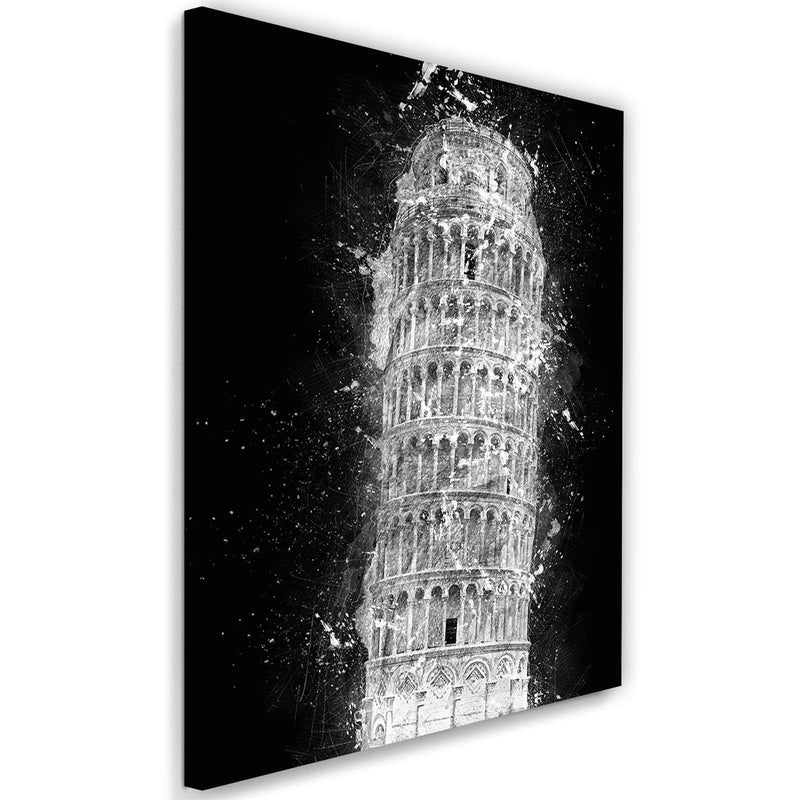 Kanva - Leaning Tower Of Pisa At Night  Home Trends DECO