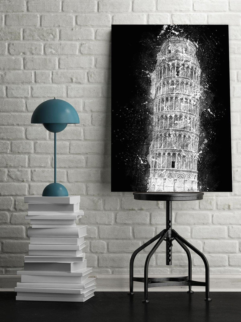 Kanva - Leaning Tower Of Pisa At Night  Home Trends DECO