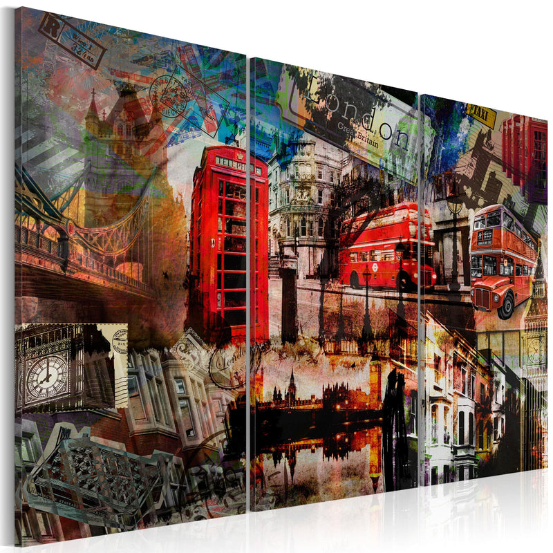 Kanva - London collage - triptych Home Trends