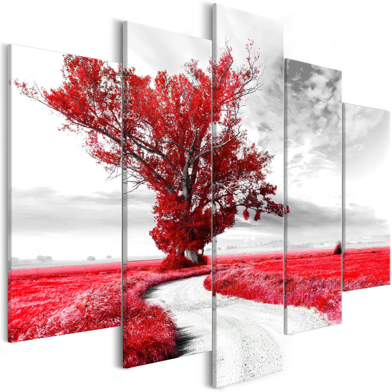 Glezna - Lone Tree (5 Parts) Red 225x100 Home Trends