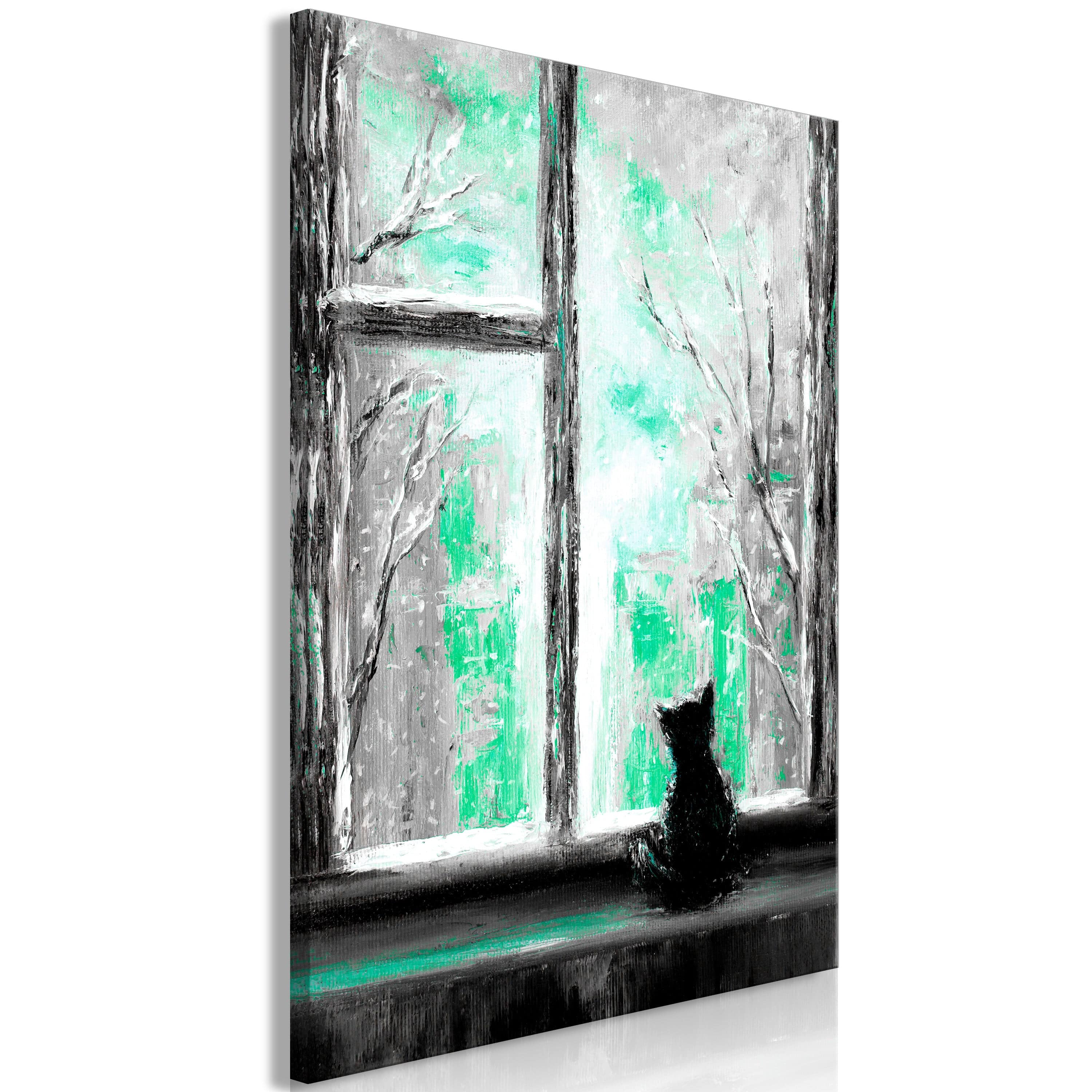 Glezna - Longing Kitty (1 Part) Vertical Green Home Trends