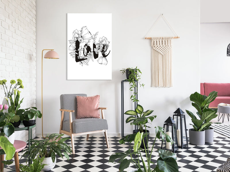 Glezna - Love With Flowers (1 Part) Vertical Home Trends