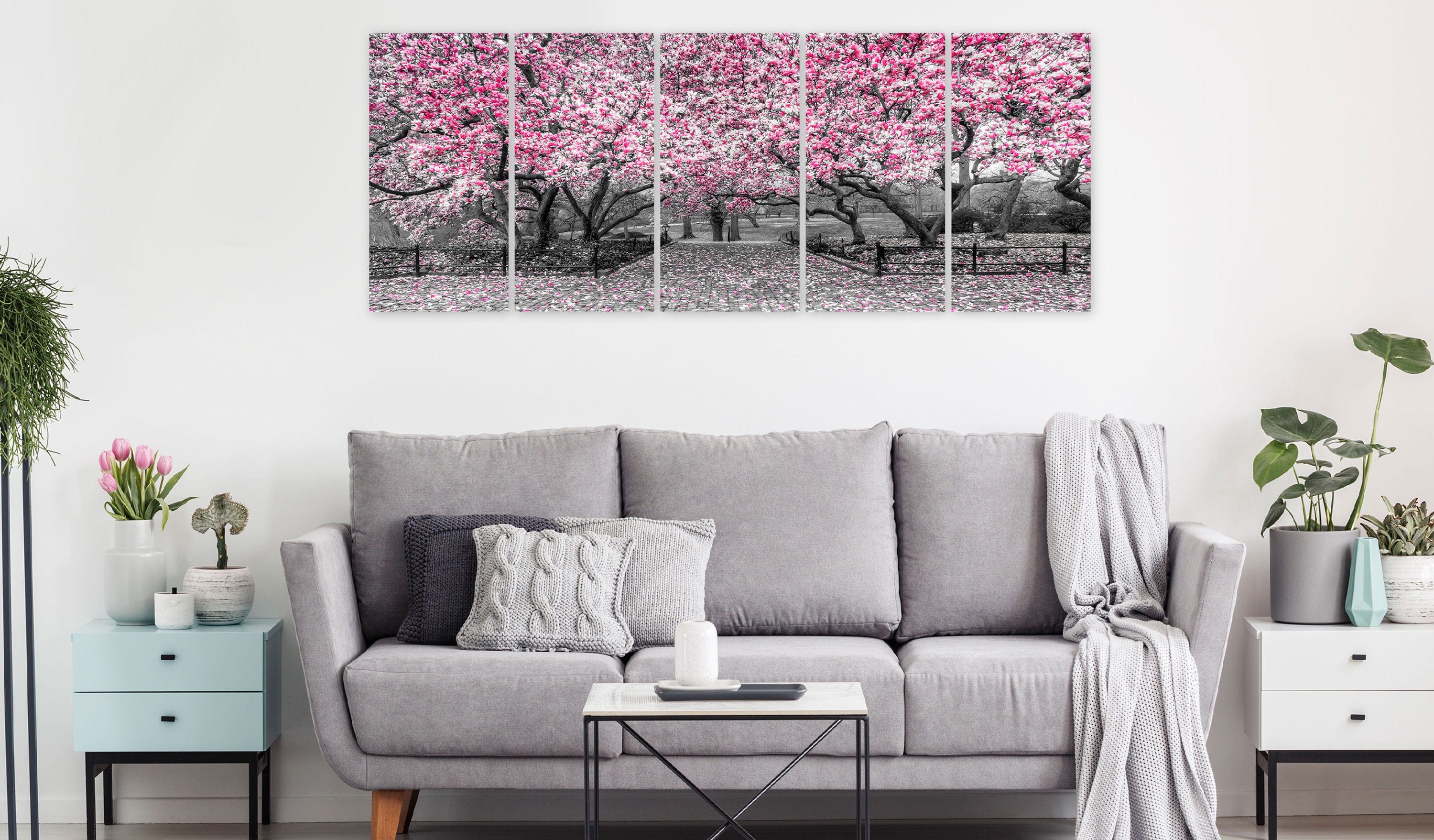 Glezna - Magnolia Park (5 Parts) Narrow Pink Home Trends
