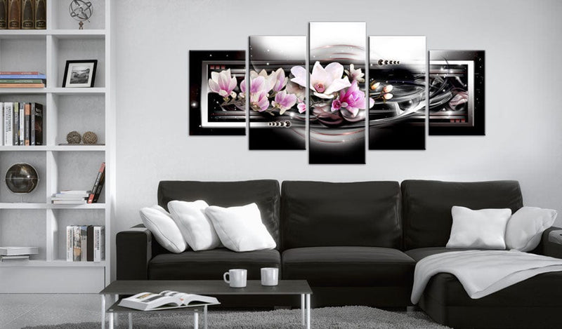 Kanva - Magnolias on a black background Home Trends