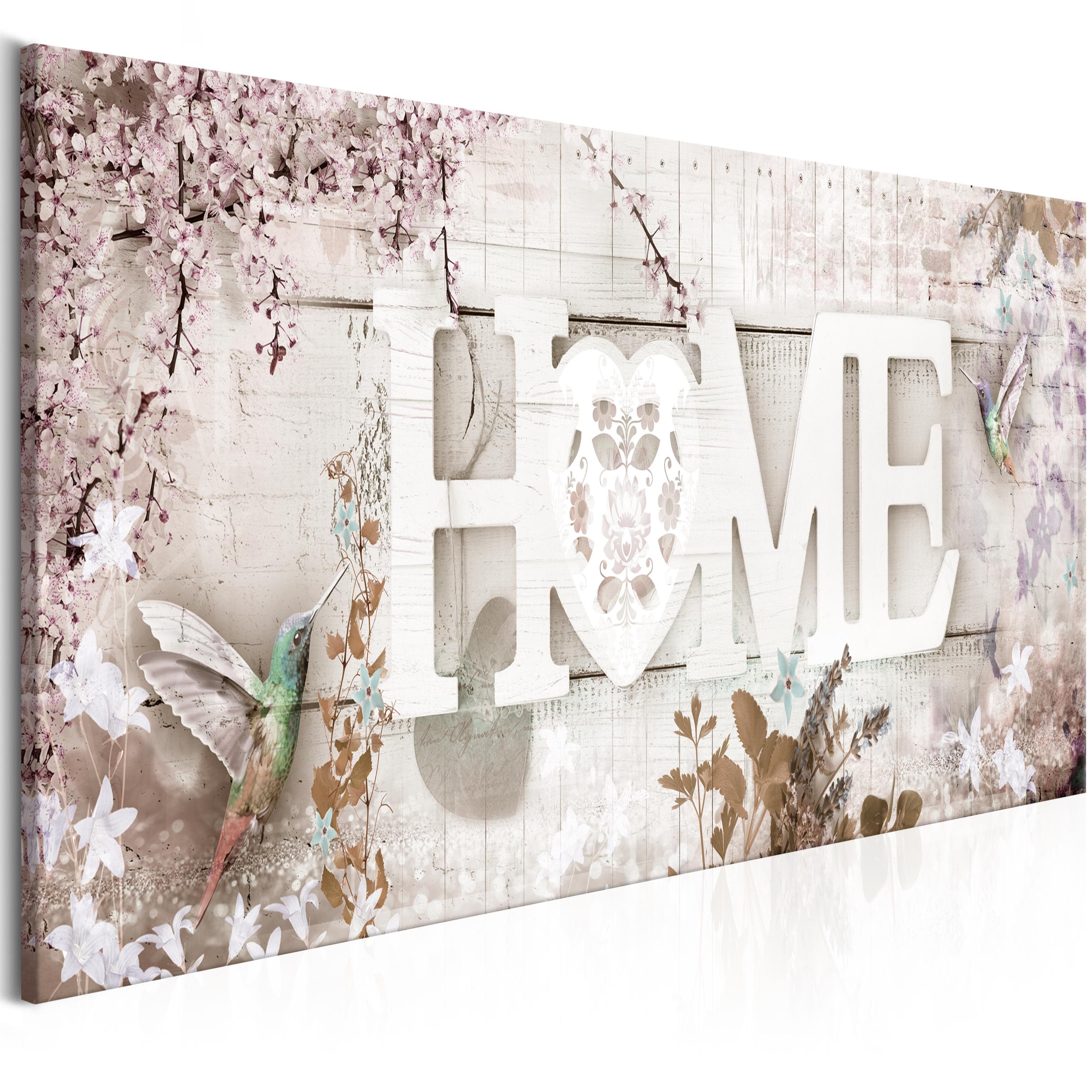 Glezna - Māja un Kolibri (1 daļa) Bēšā krasā Home Trends
