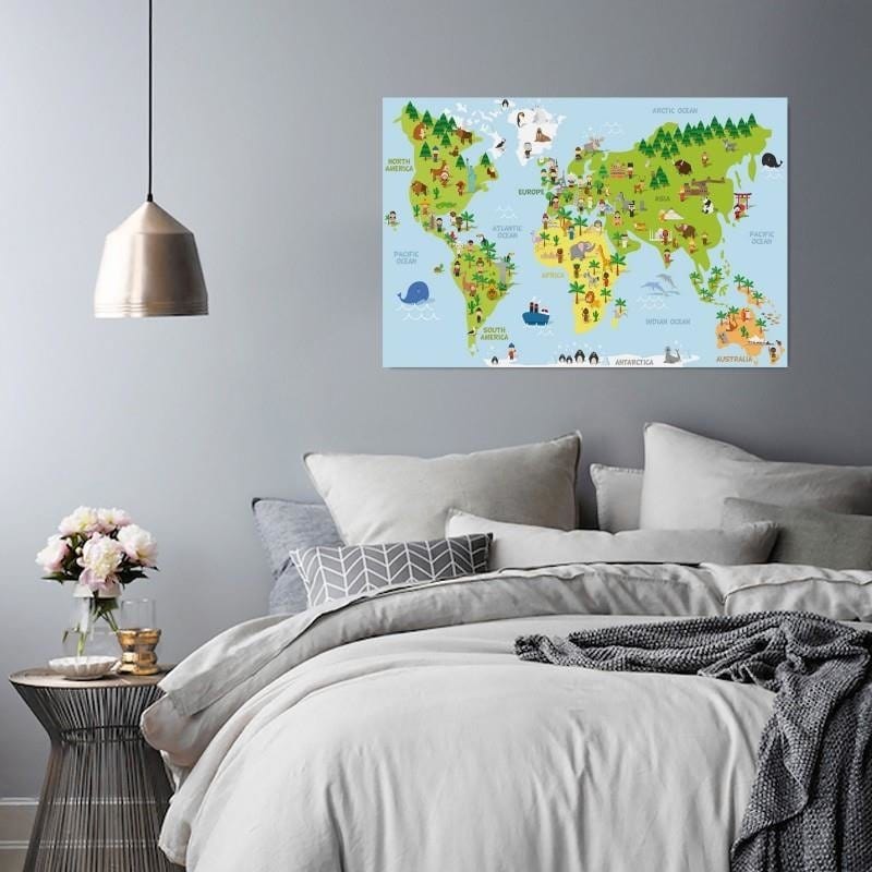 Kanva - Map Educational  Home Trends DECO