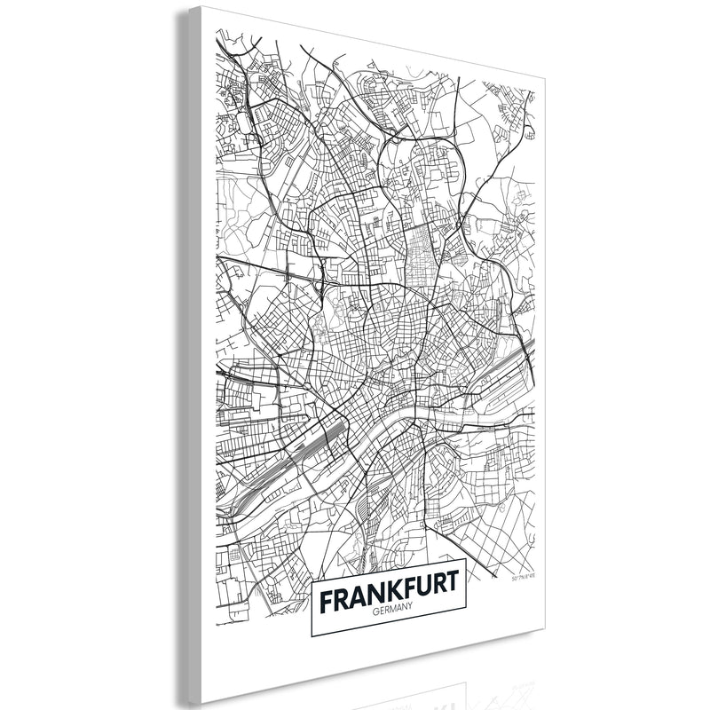 Glezna - Map of Frankfurt (1 Part) Vertical Home Trends