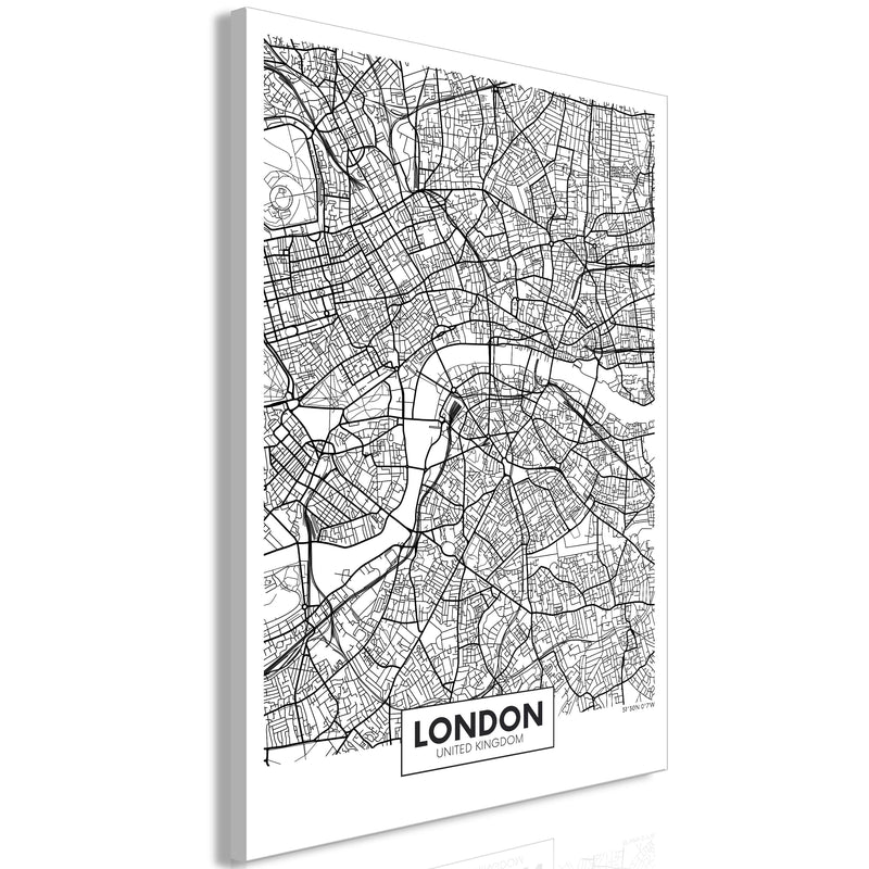 Glezna - Map of London (1 Part) Vertical Home Trends