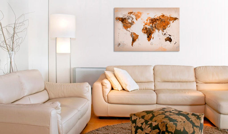 Glezna - Map of the World - Desert storm Home Trends