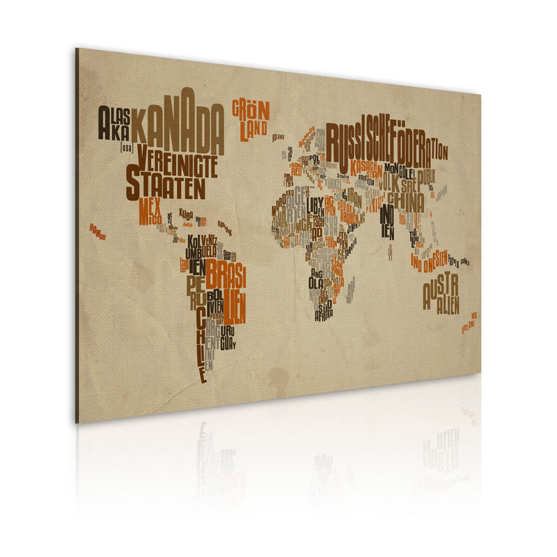 Kanva - Map of the World (German language) Home Trends