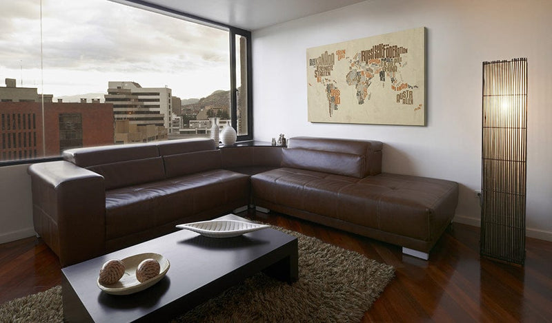 Kanva - Map of the World (German language) Home Trends
