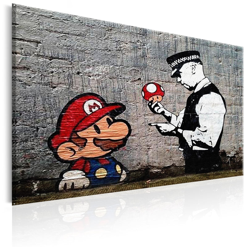 Glezna - Mario and Cop by Banksy Home Trends