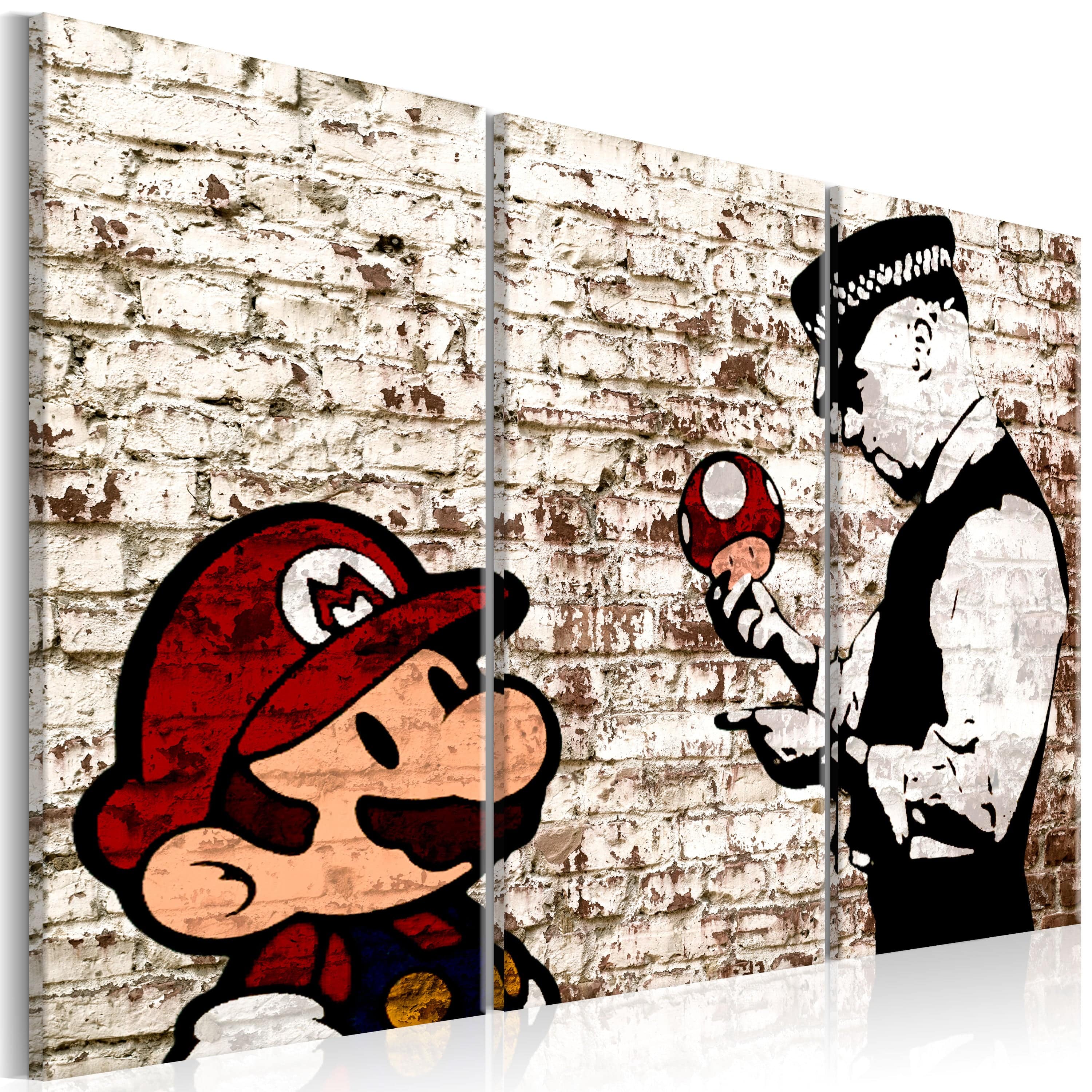 Glezna - Mario Bros_ Torn Wall Home Trends