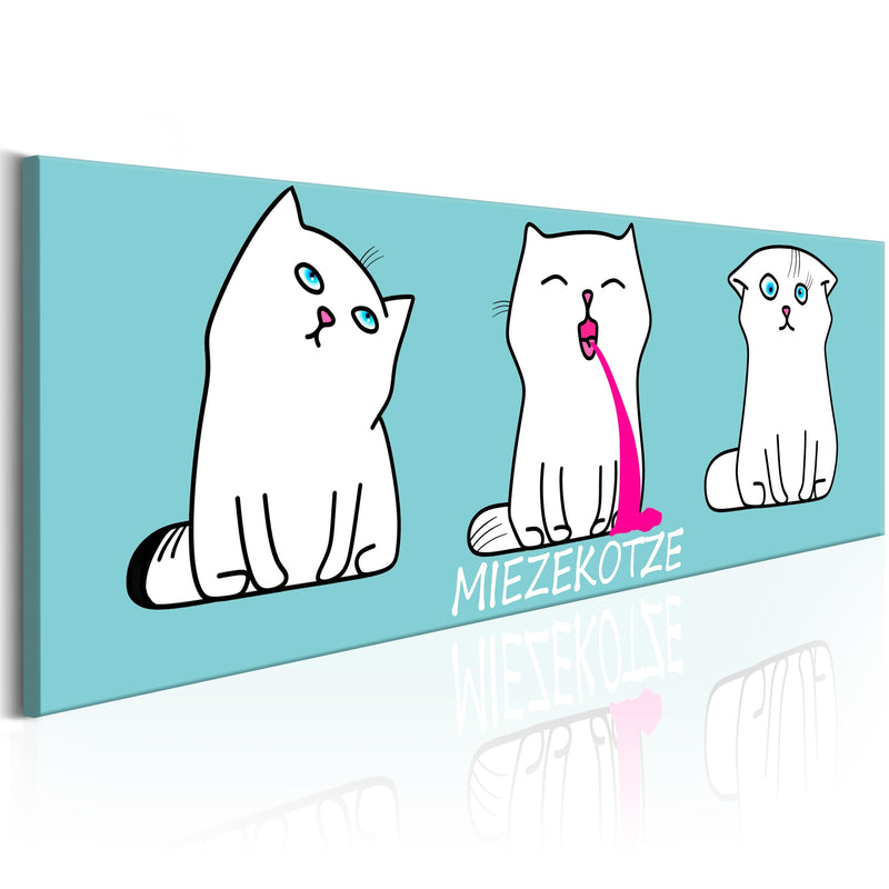 Kanva - Miezekotze_ Cat Trio (Blue) Home Trends