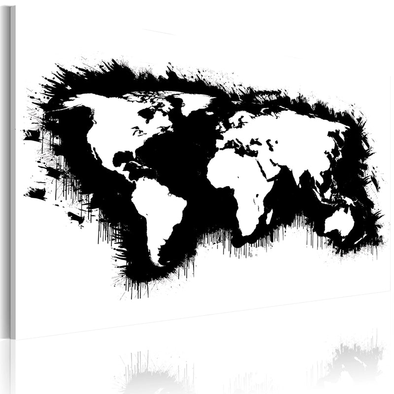 Glezna - Monochromatic map of the World Home Trends