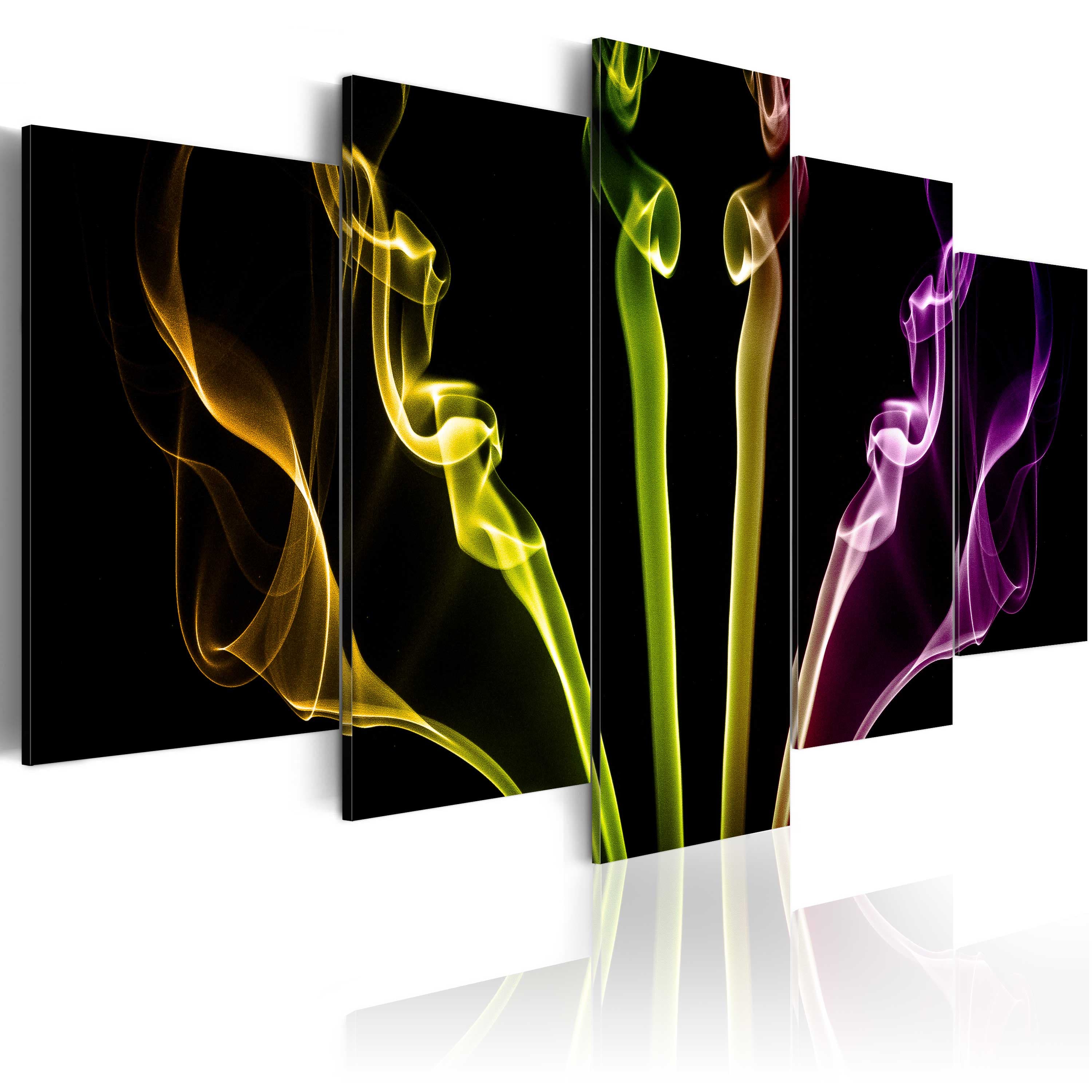 Glezna - Multicolored streaks - 5 pieces Home Trends