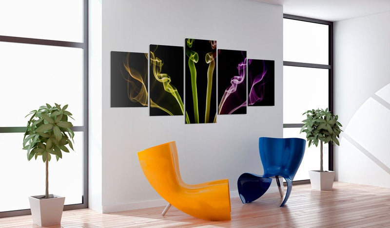 Glezna - Multicolored streaks - 5 pieces Home Trends