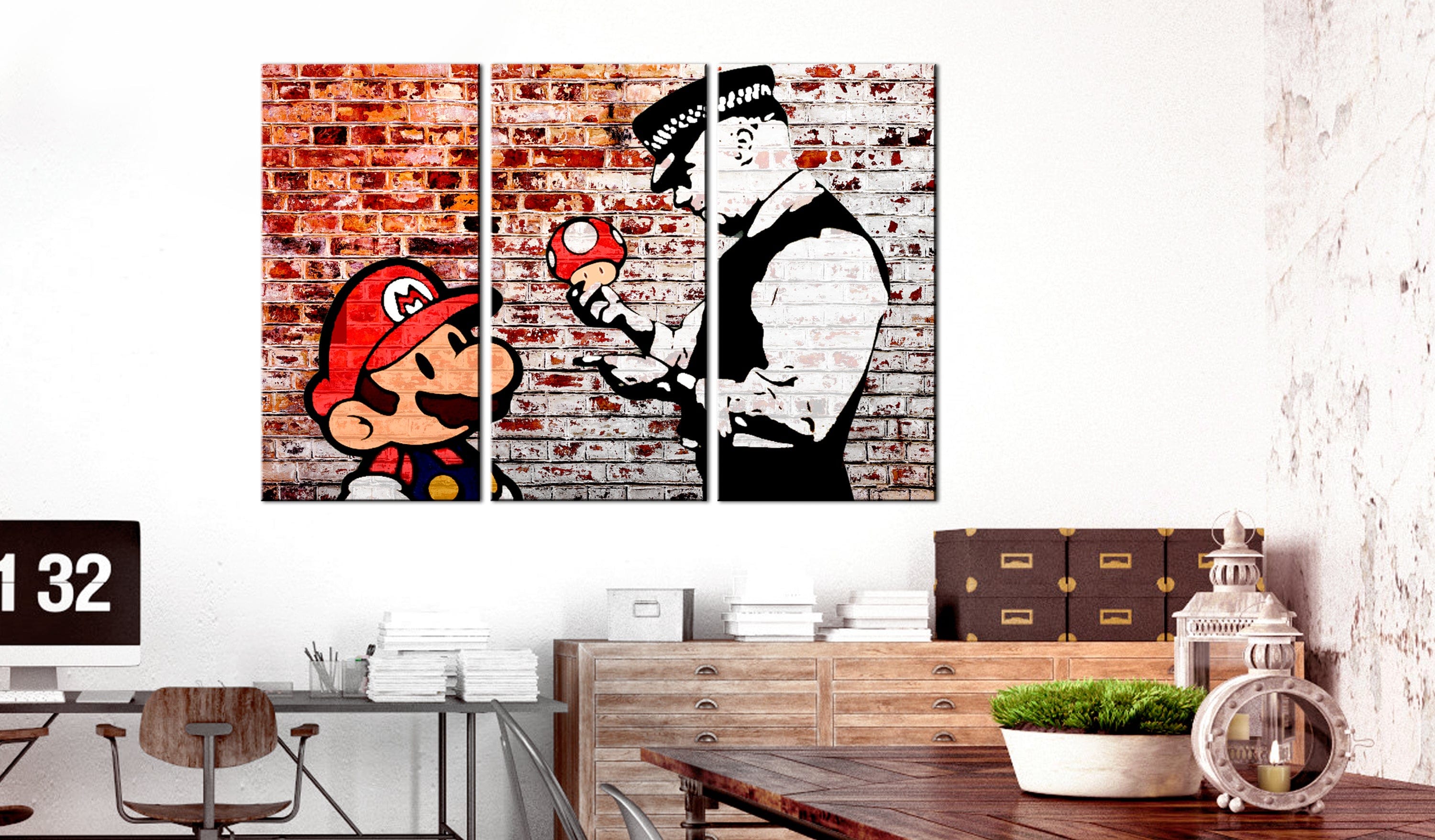 Glezna - Mural on Brick Home Trends