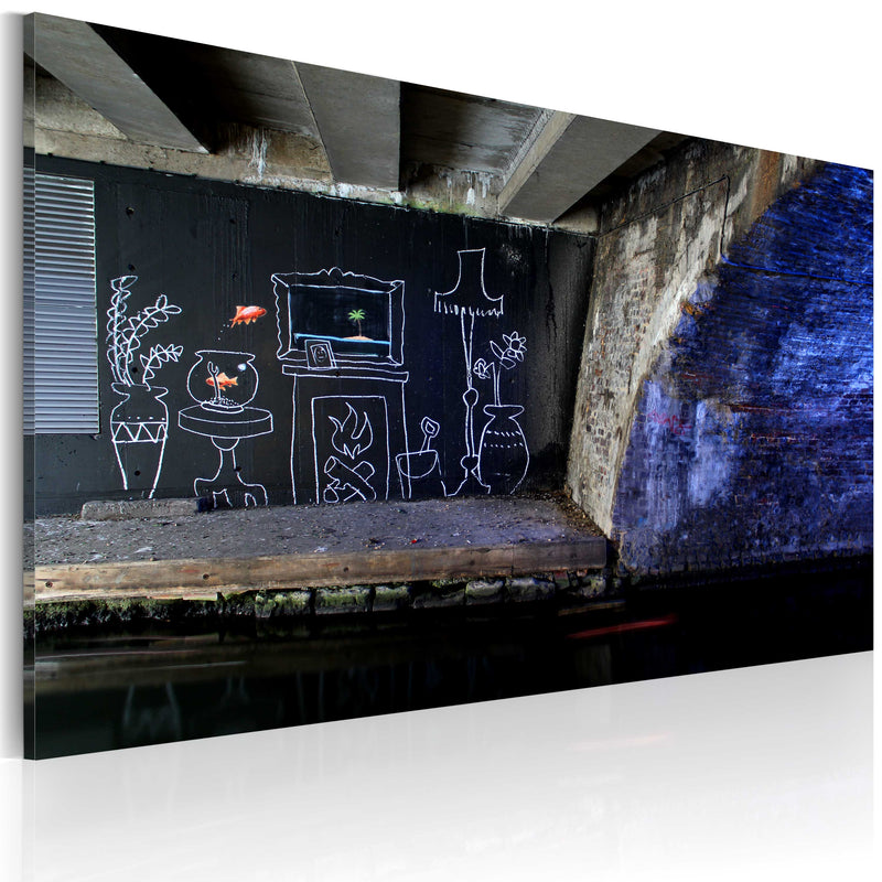 Kanva - My own piece of floor (Banksy) 60x40 Home Trends