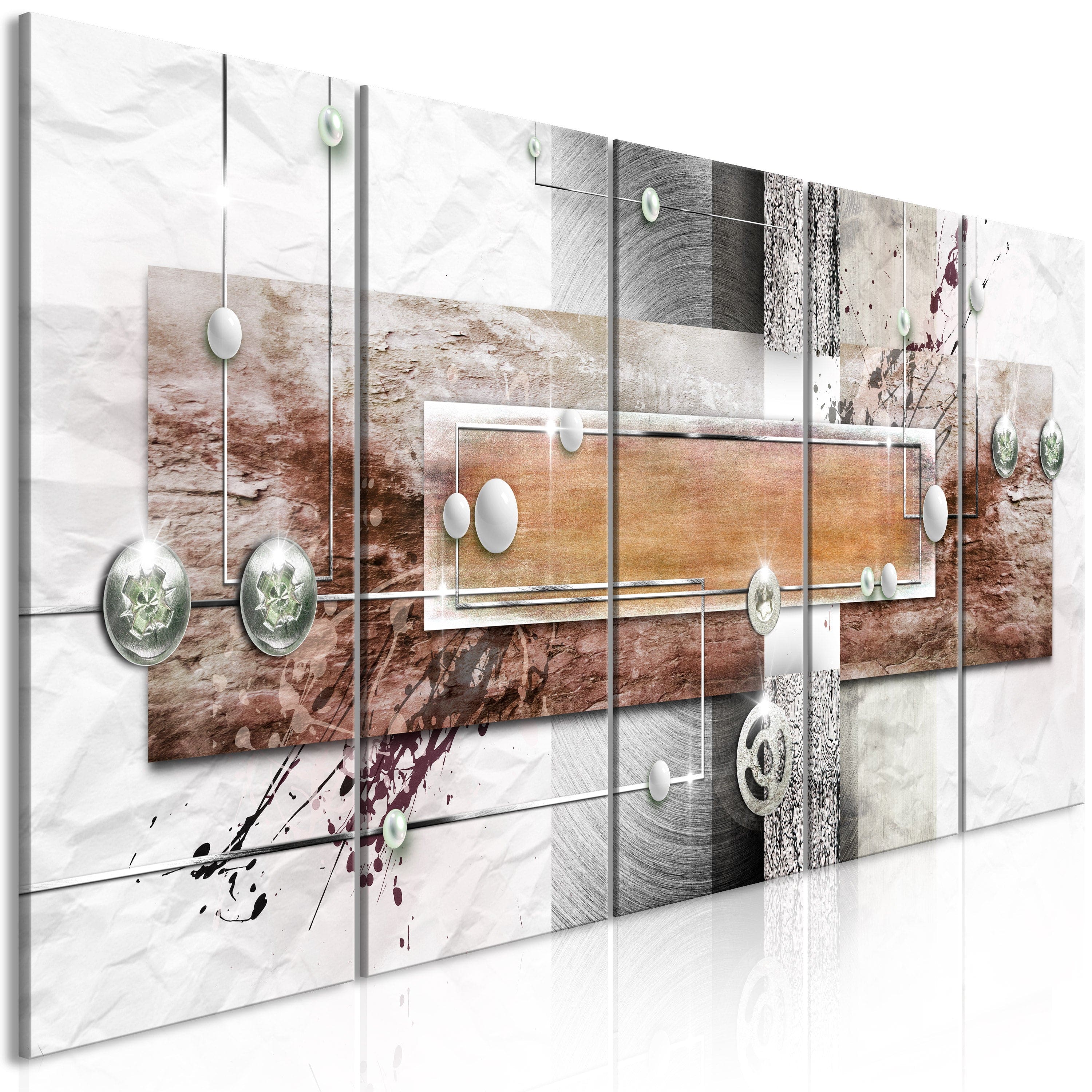 Glezna - Mysterious Mechanism (5 Parts) Narrow Brown Home Trends