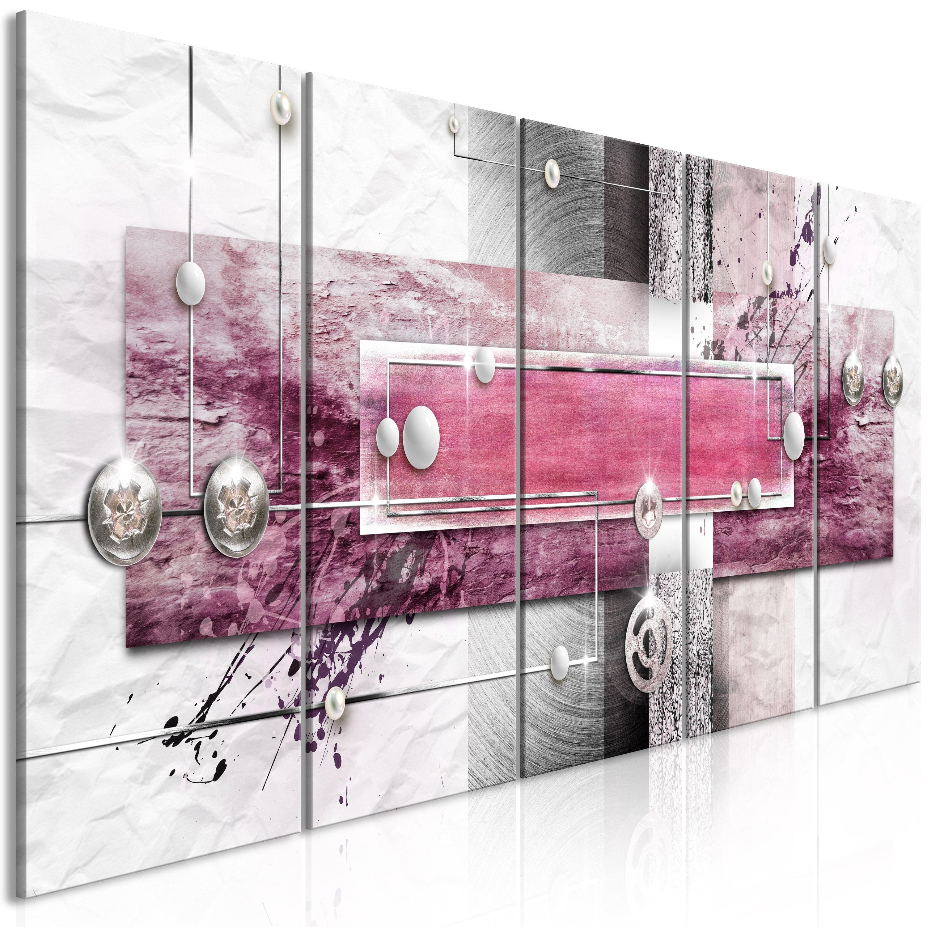 Glezna - Mysterious Mechanism (5 Parts) Narrow Pink Home Trends