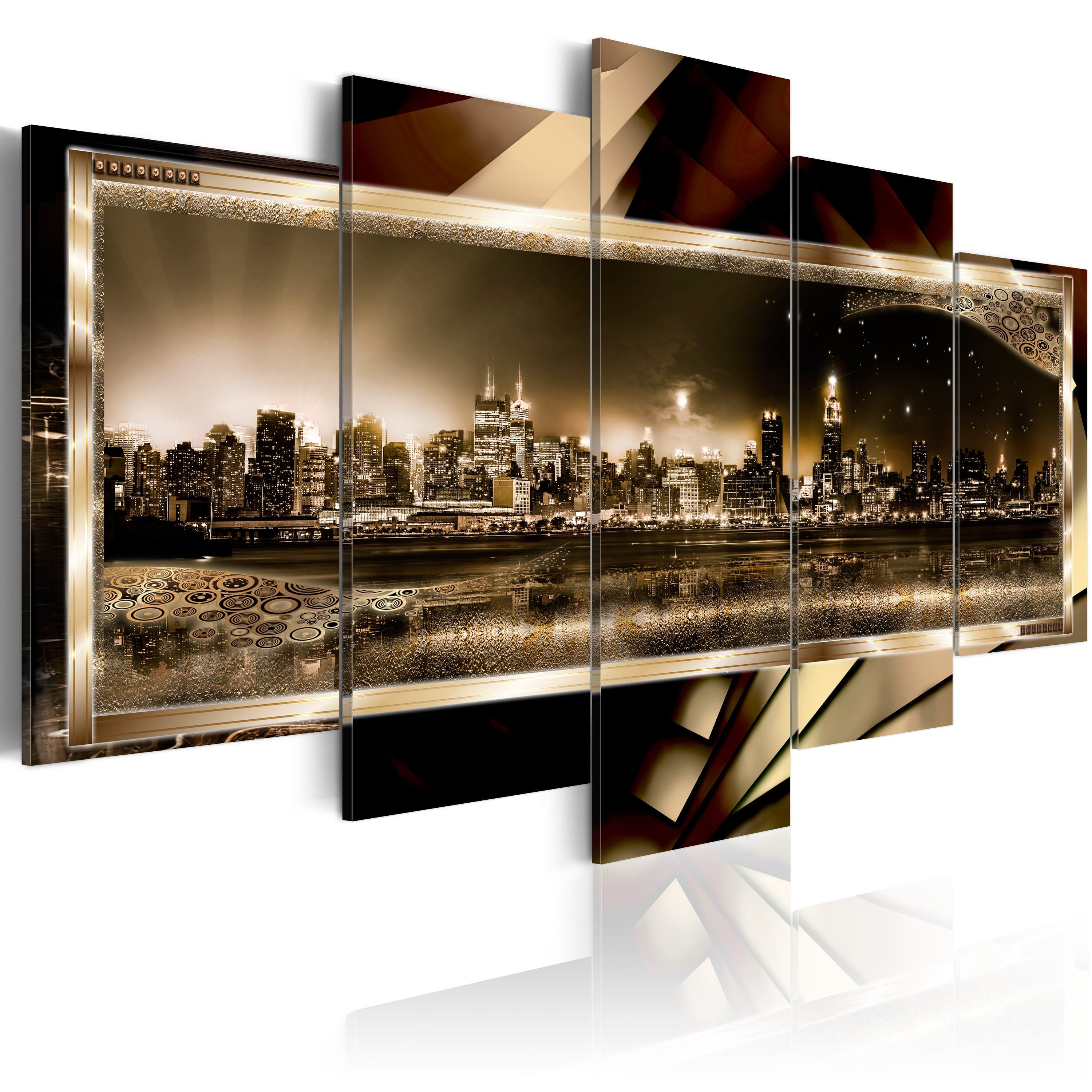 Glezna - New York_ Starry night - sepia Home Trends