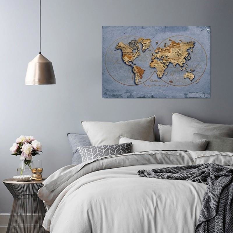 Kanva - Newspaper World Map  Home Trends DECO