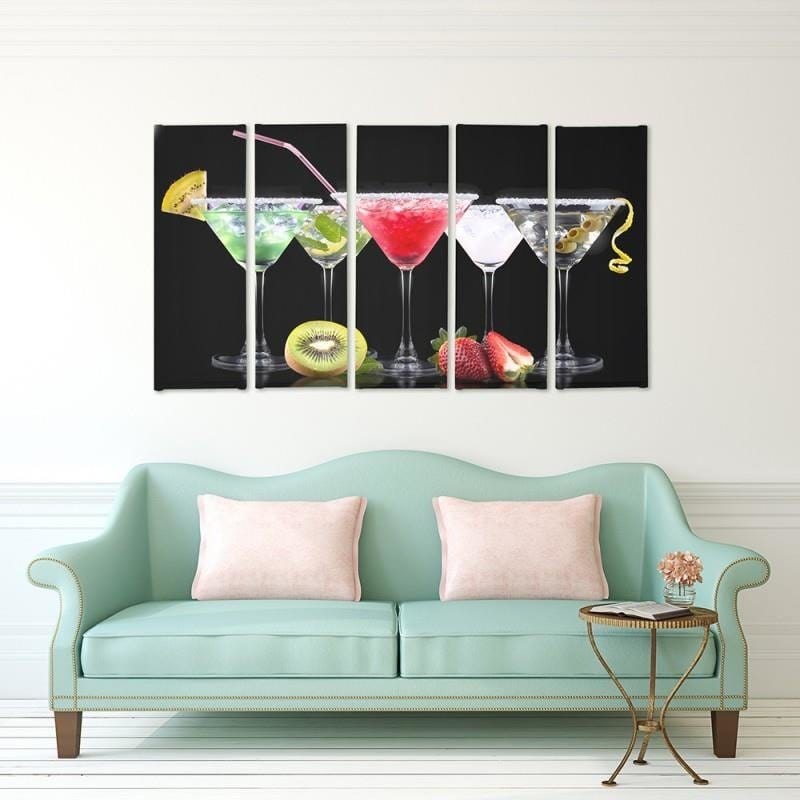 Kanva no 5 daļām - Drinks And Fruits 2  Home Trends DECO