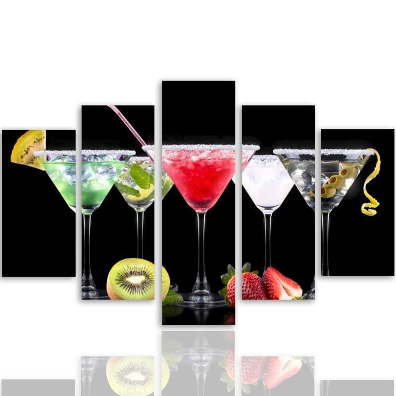 Kanva no 5 daļām - Drinks And Fruits 2  Home Trends DECO