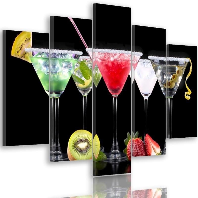 Kanva no 5 daļām - Drinks And Fruits 2  Home Trends DECO