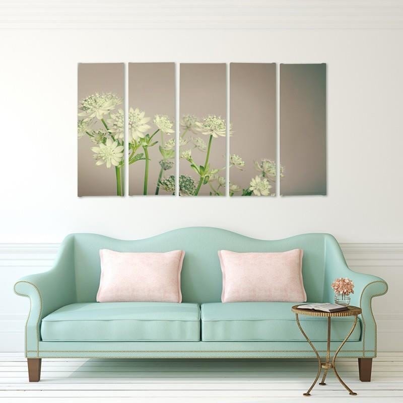 Kanva no 5 daļām - Green Clover  Home Trends DECO